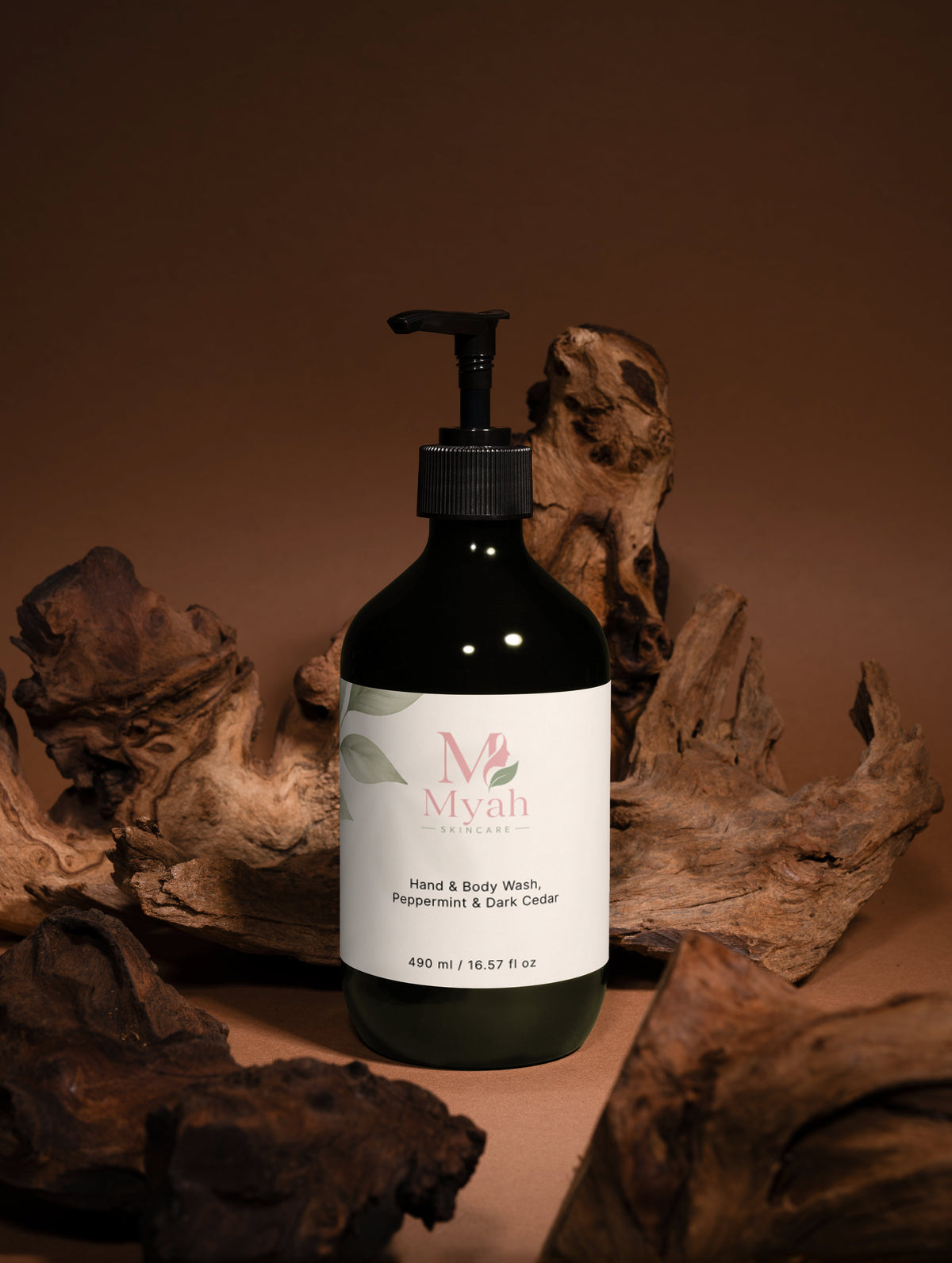 Hand & Body Wash, Peppermint & Dark Cedar