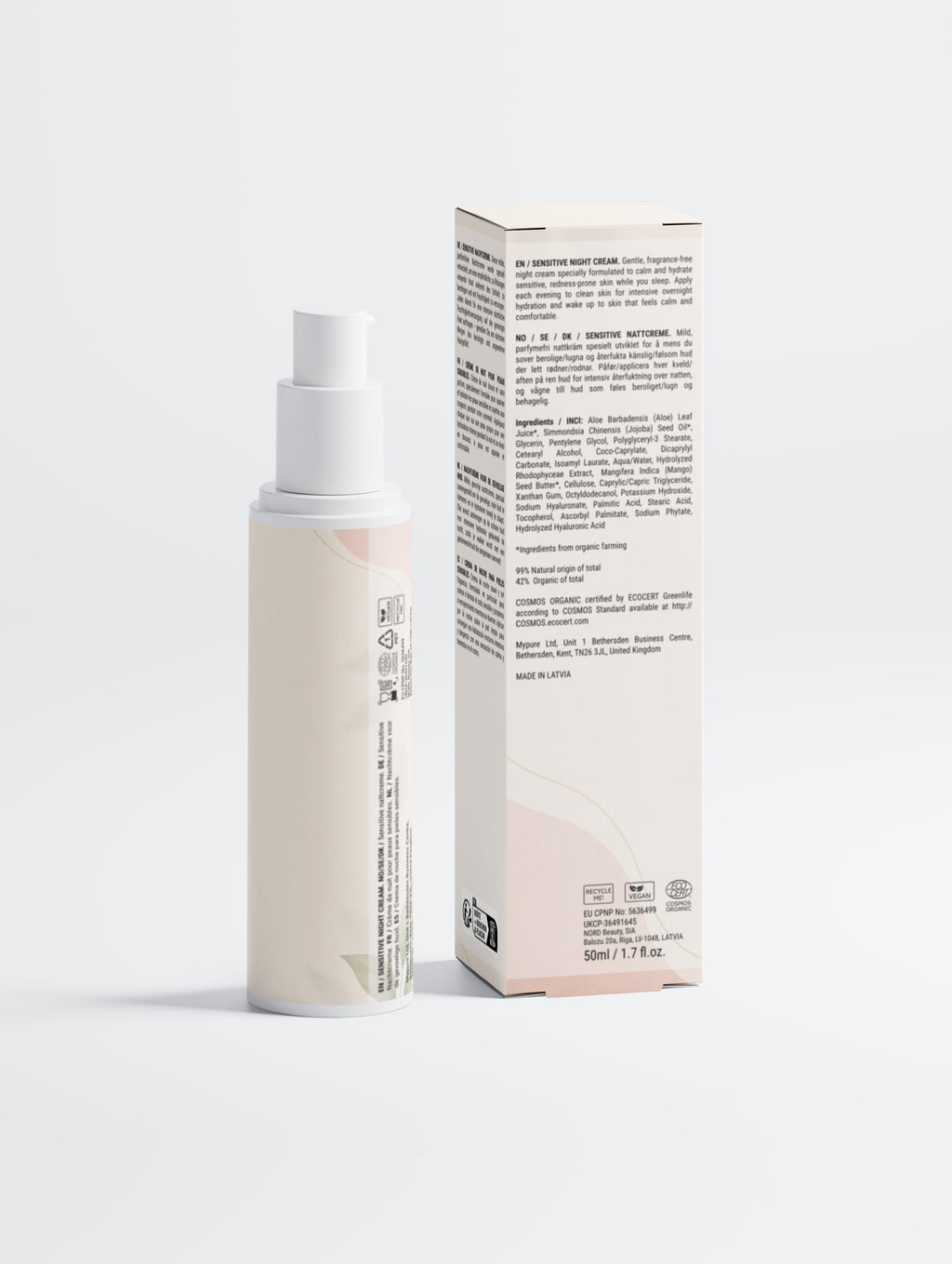 Sensitive Skin Overnight Cream, Fragrance-Free