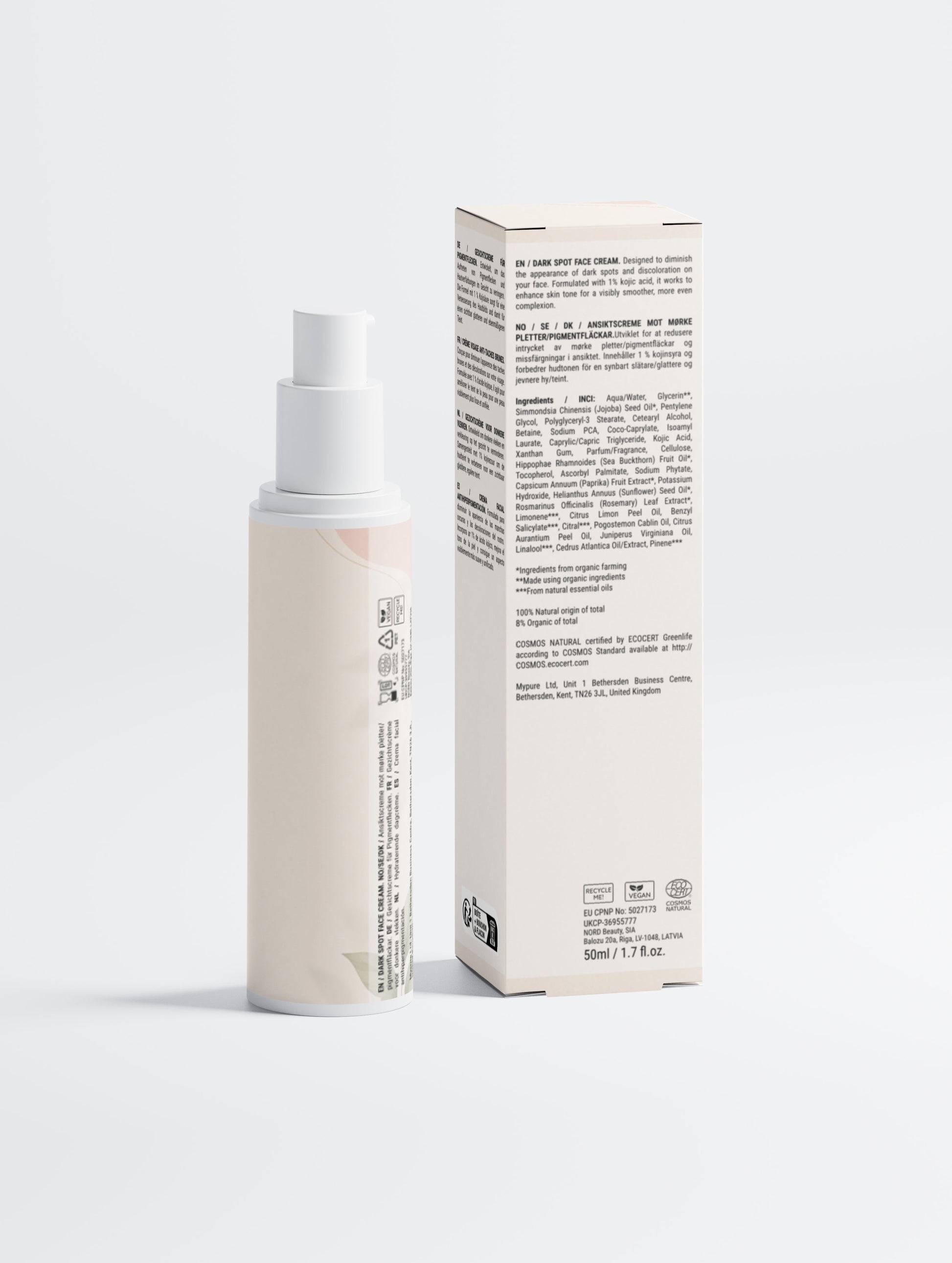 Dark Spot Face Cream with Kojic Acid
